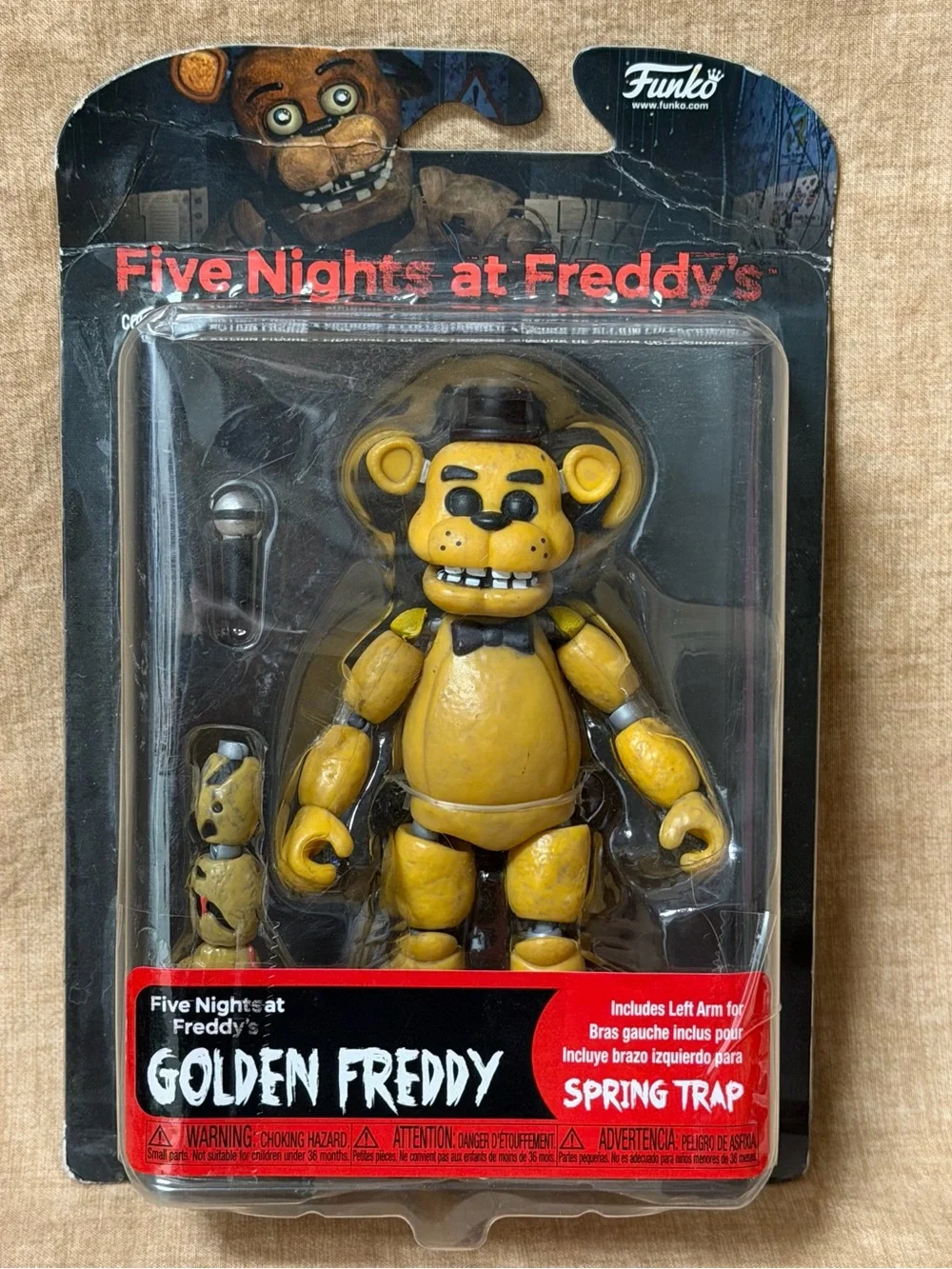 Freddy Golden Freddy Yellow and Black Collectible Figure